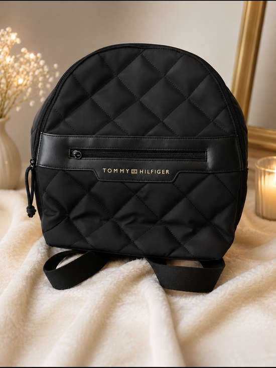 Tommy Hilfiger Handbags - Tommy Hilfiger Preppy Street Style Soft Minimalism Dark Academia Mini Backpack
